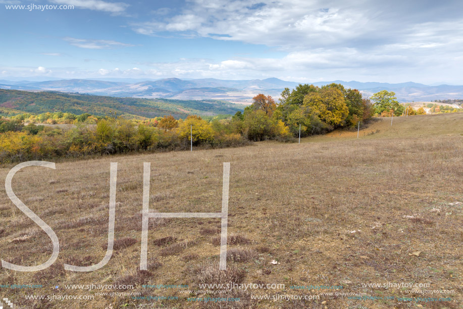 Panoramic view of Cherna Gora mountain, Pernik Region, Bulgaria