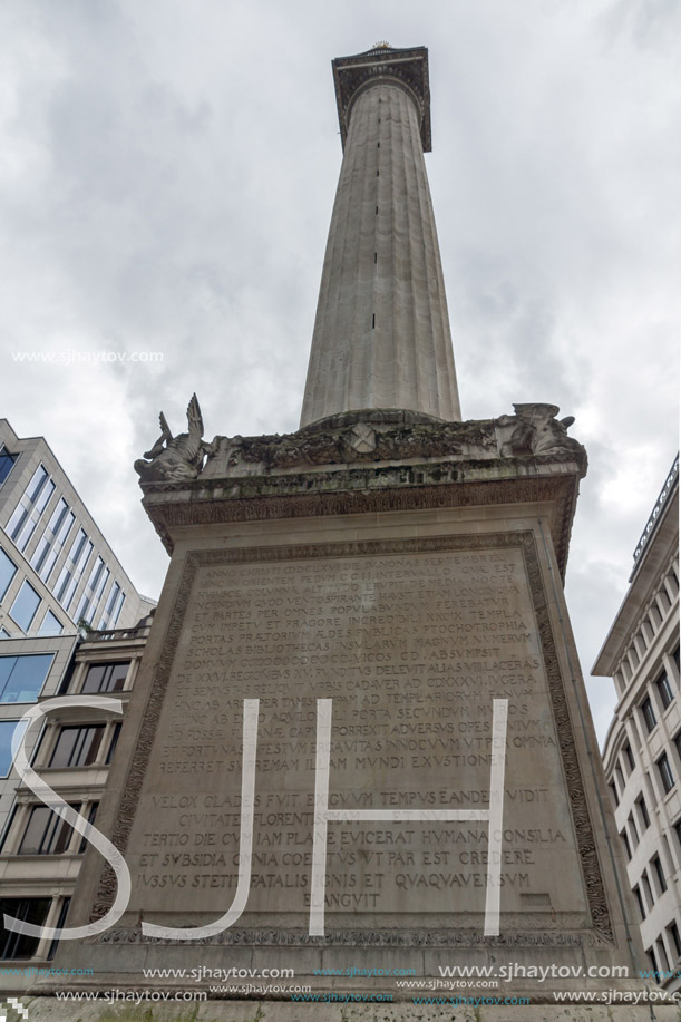 Monument to the Great Fire, London, England, United Kingdom