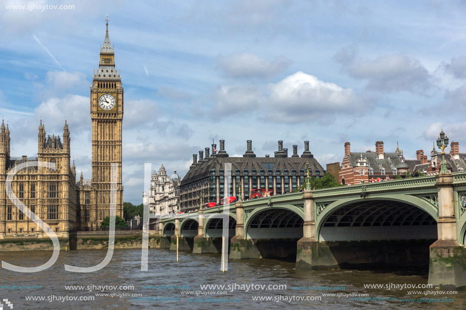 Amazing view of Westminster Bridge and Big Ben, London, England, United Kingdom