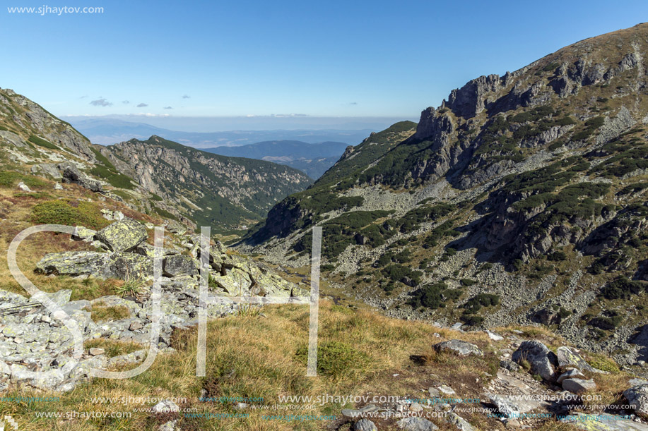 Landscape to The valley of Malyovishka river, Rila Mountain, Bulgaria