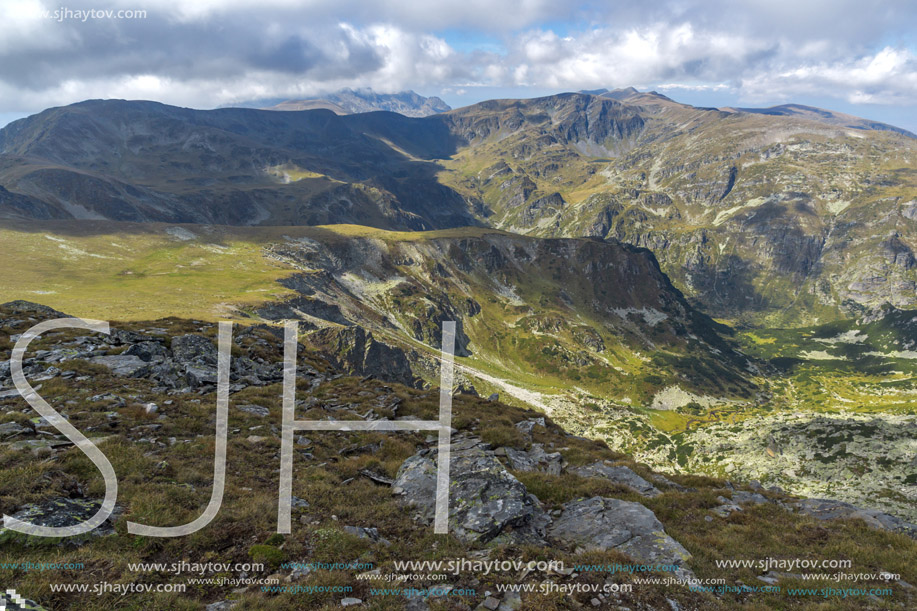 Amazing panorama from Malyovitsa peak, Rila Mountain, Bulgaria