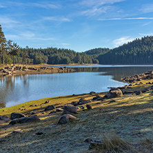 Amazing panorama of Shiroka polyana Reservoir, Pazardzhik Region, Bulgaria