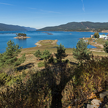 Autumn view of Dospat  Reservoir, Smolyan Region, Bulgaria