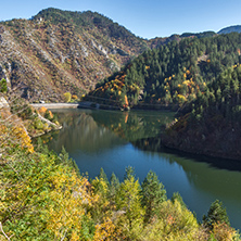 Autumn Landscape of Teshel  Reservoir, Smolyan Region, Bulgaria