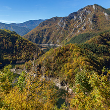 Autumn Landscape of Tsankov kamak Reservoir, Smolyan Region, Bulgaria