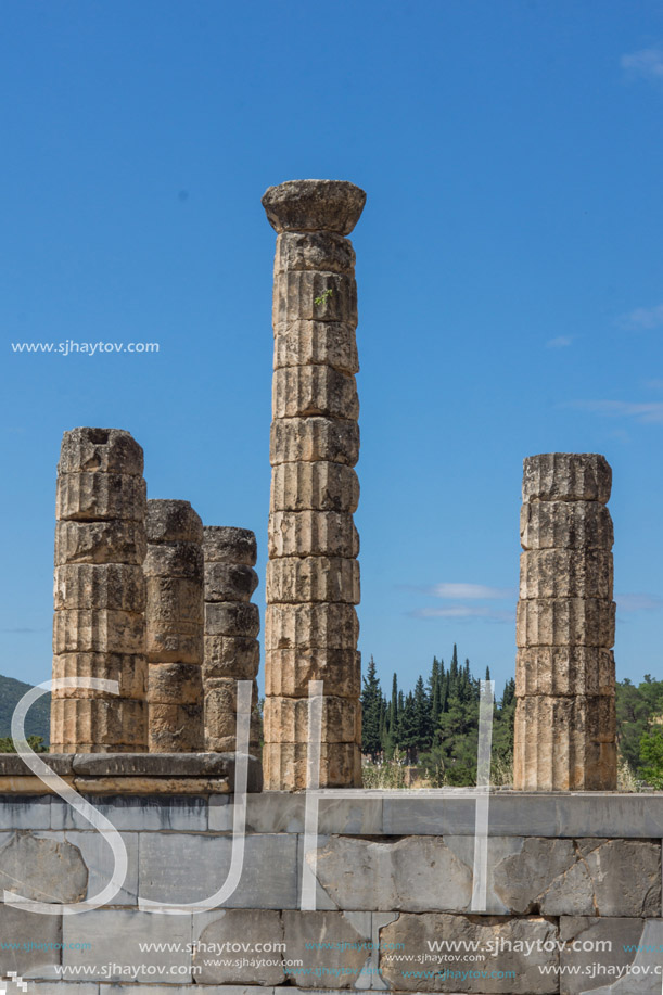 Amphitheater in Ancient Greek archaeological site of Delphi,Central Greece