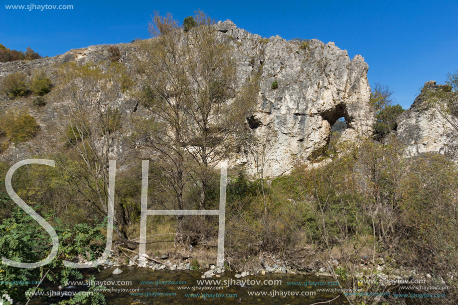 Rock formation The Elephant near town of Devin, Rhodope Mountains, Bulgaria