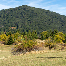 Amazing autumn landscape near village of Gela, Rhodope Mountains, Bulgaria