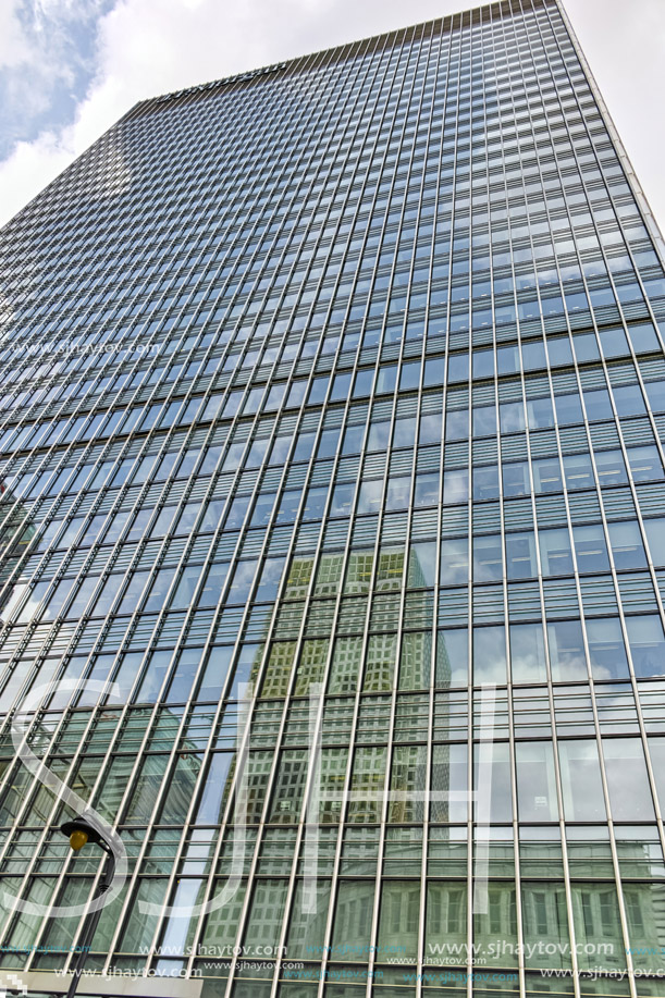 Modern business building in City of London, England, Great Britain