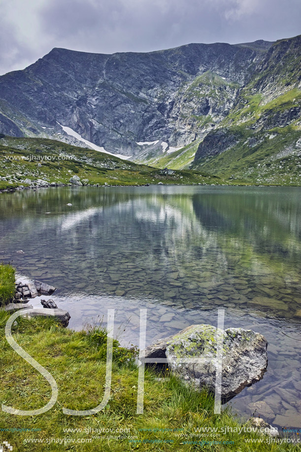 Amazing Panorama of The Twin, The Trefoil, The Fish and the upper Lakes, The Seven Rila Lakes, Bulgaria