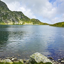 Amazing Landscape of The Kidney lake, The Seven Rila Lakes, Bulgaria