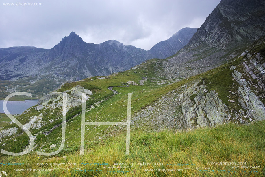 Green Hills and The Twin lake, The Seven Rila Lakes, Bulgaria