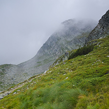 Fog over Green Hills near The Seven Rila Lakes, Bulgaria