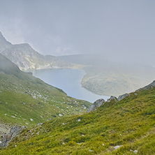 Fog Over The Kidney lake, The Seven Rila Lakes, Bulgaria