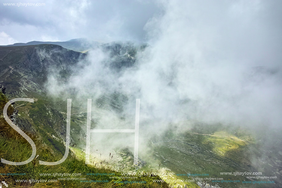 Clouds over The Kidney lake, The Seven Rila Lakes, Bulgaria