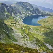 Amazing Landscape of The Kidney lake, The Seven Rila Lakes, Bulgaria