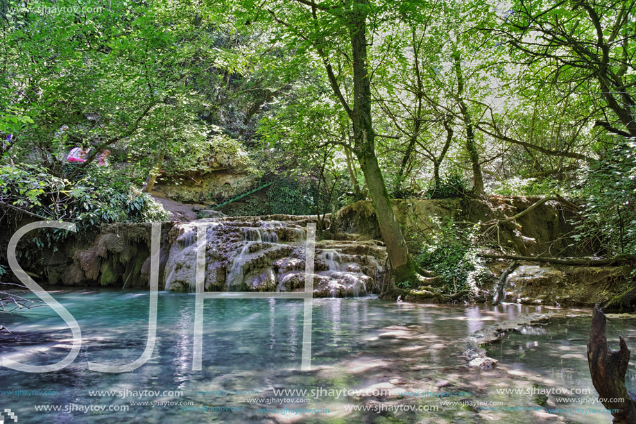 Amazing view of Krushuna Waterfalls, near the city of Lovech, Bulgaria