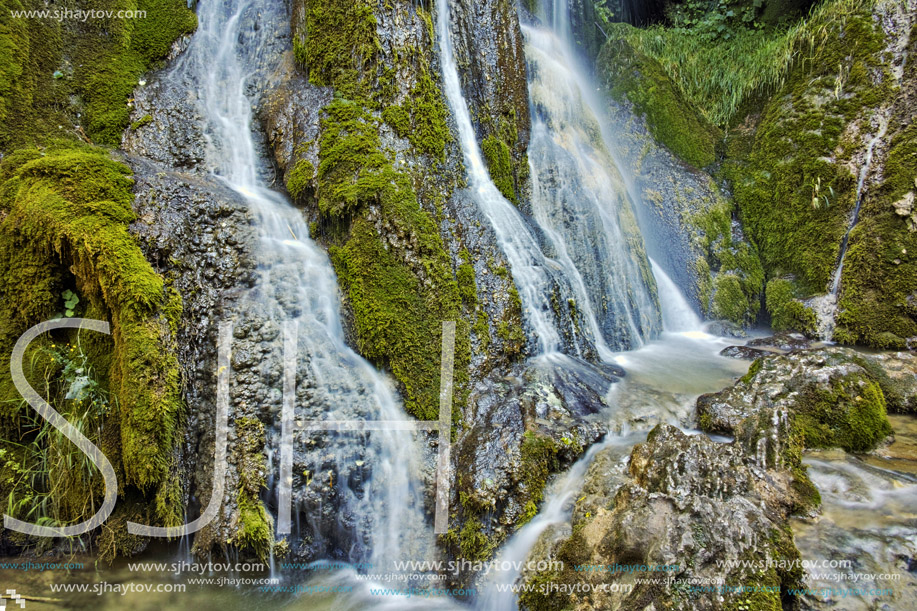 Clean waters of Krushuna Waterfalls, near the city of Lovech, Bulgaria