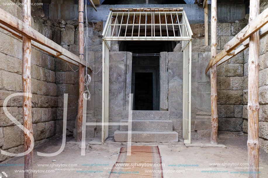 Inside view of archeological site of Starosel, Plovdiv Region, Bulgaria