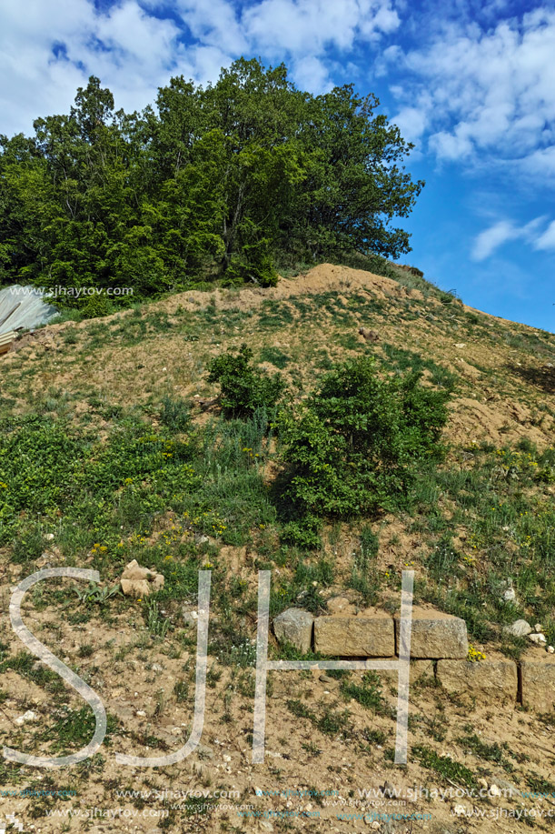 Chetinyova mound in archeological site of Starosel, Plovdiv Region, Bulgaria