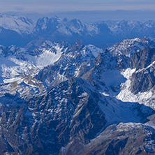 Amazing panorama from matterhorn glacier paradise Swiss Alps, Switzerland