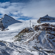 Ski slopes of Zermatt Resort, Alps, Canton of Valais, Switzerland