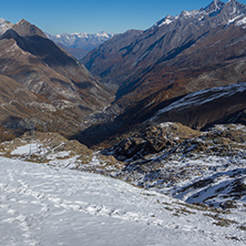 Panoramic view to Zermatt Resort, Alps, Canton of Valais, Switzerland