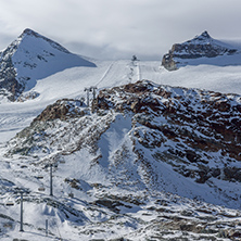 Ski slopes of Zermatt Resort, Alps, Canton of Valais, Switzerland