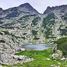 Landscape with Rocky hills and Samodivski lakes, Pirin Mountain, Bulgaria