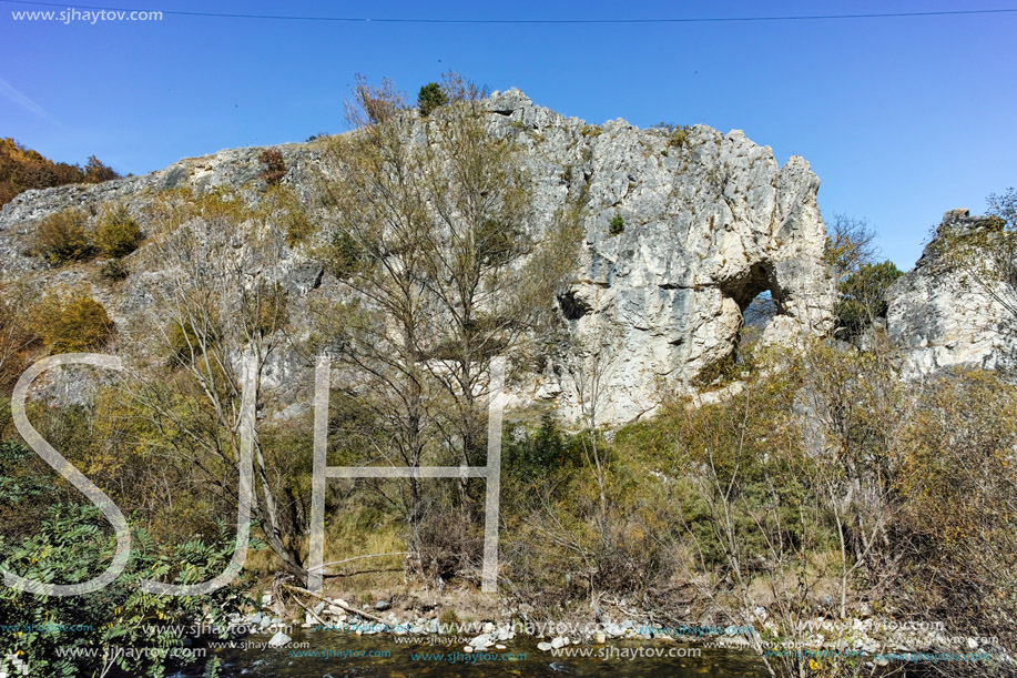 Rock formation The Elephant near town of Devin, Rhodope Mountains, Bulgaria