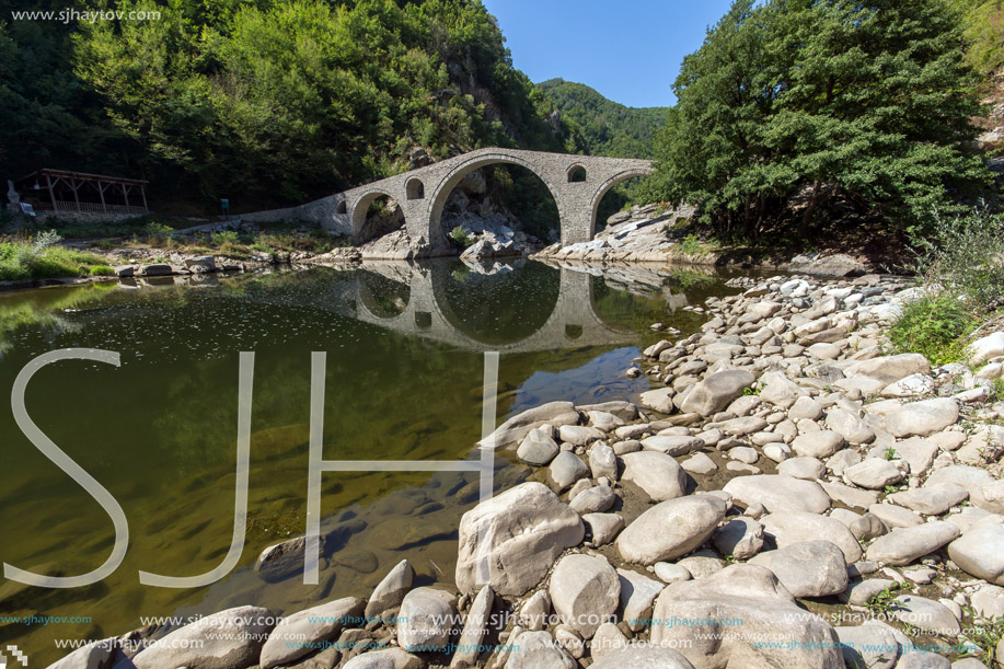 The Devil"s Bridge over Arda river and Rhodopes mountain, Kardzhali Region, Bulgaria