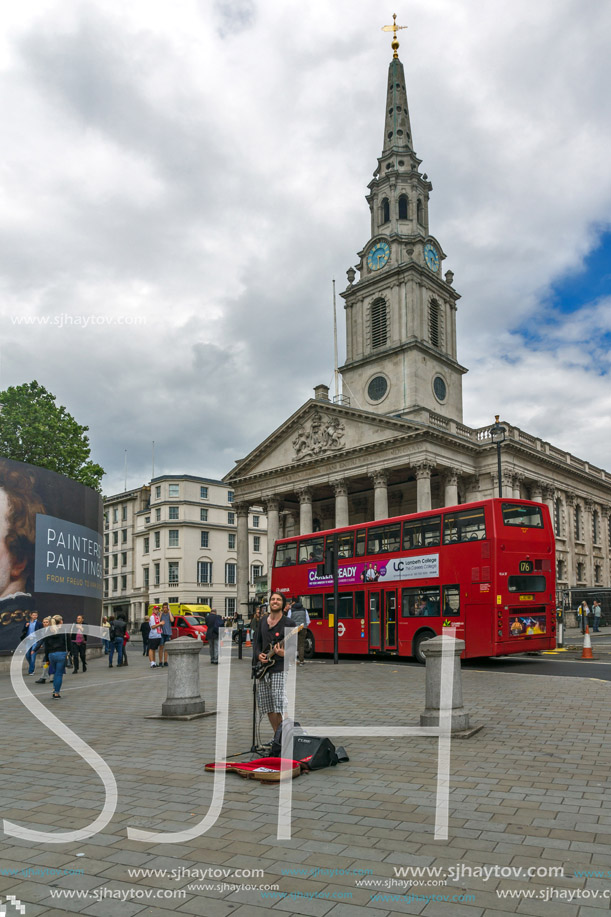 LONDON, ENGLAND - JUNE 16 2016: St Martin-in-the-Fields church,  City of London, England, Great Britain