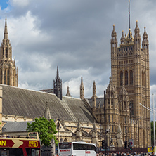 LONDON, ENGLAND - JUNE 16 2016: Houses of Parliament, Westminster Palace, London, England, Great Britain