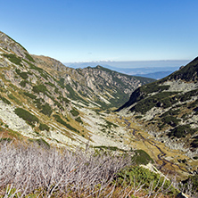 Panoramic view to The valley of Malyovishka river, Rila Mountain, Bulgaria