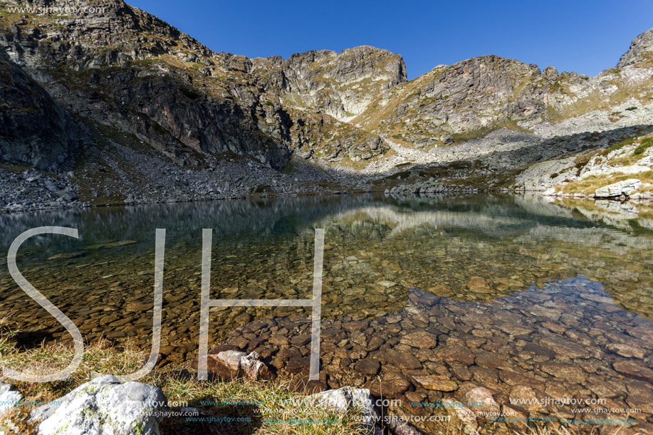 Amazing panorama Elenski lakes and Malyovitsa peak, Rila Mountain, Bulgaria
