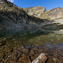 Green grass and Malyovitsa peak, Rila Mountain, Bulgaria