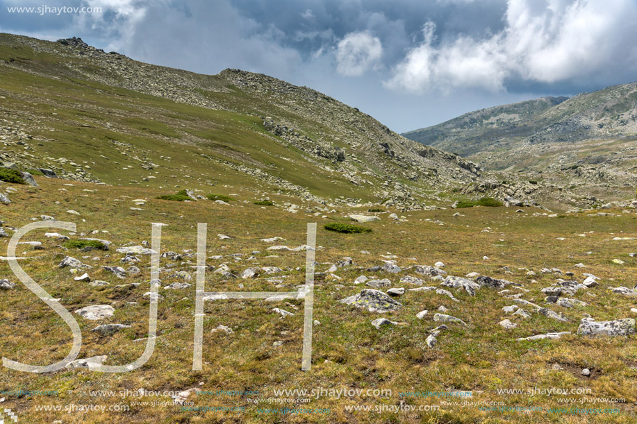 Panorama from Banderitsa pass to Spano Pole,  Pirin Mountain, Bulgaria