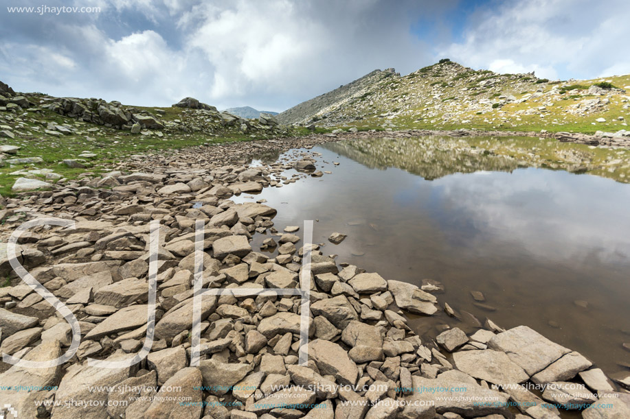 Amazing Landscape of Upper Spanopolsko lake, Pirin Mountain, Bulgaria