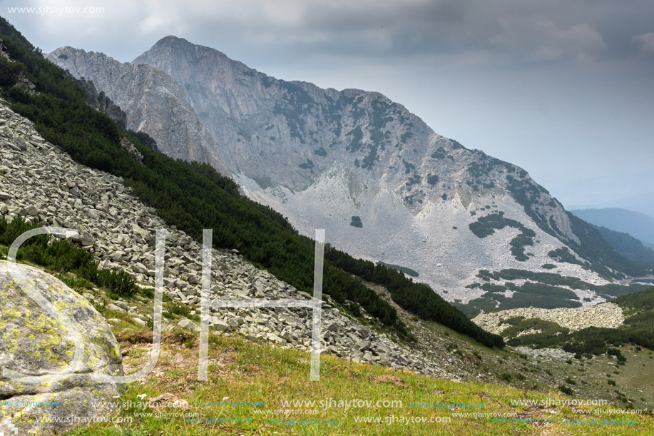 Landscape of Sinanitsa peak from Sinanishka pass,  Pirin Mountain, Bulgaria
