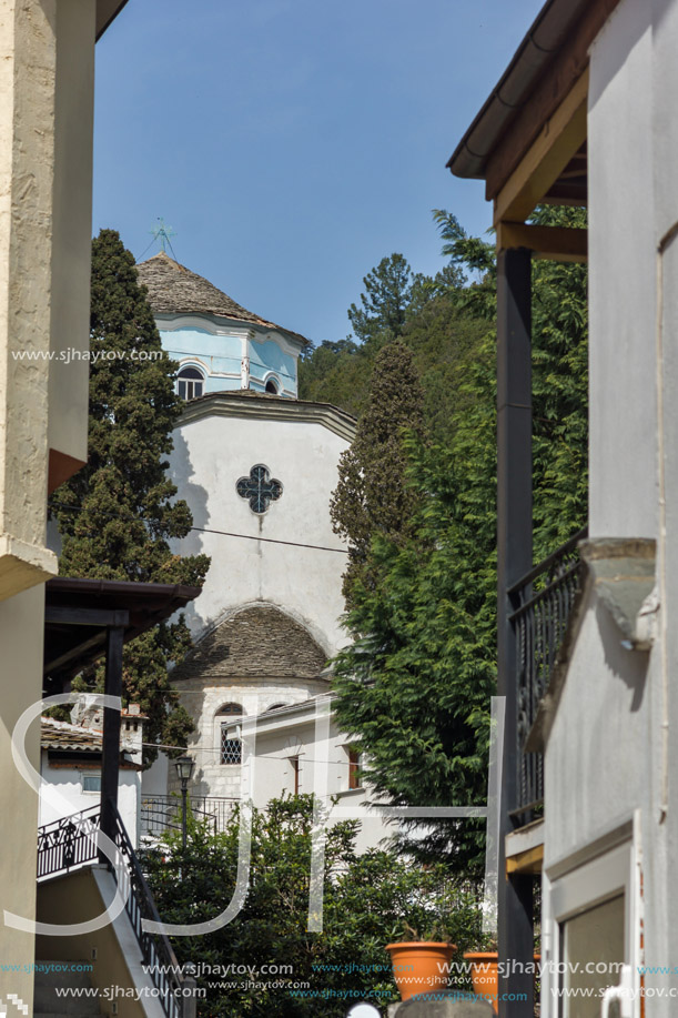 Holy Virgin Church  in village of Panagia, Thassos island,  East Macedonia and Thrace, Greece