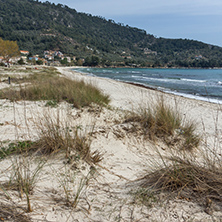 Seascape of Golden beach, Thassos island, East Macedonia and Thrace, Greece