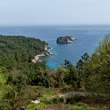 Amazing Panorama to Gramvousa island in Thassos,  East Macedonia and Thrace, Greece