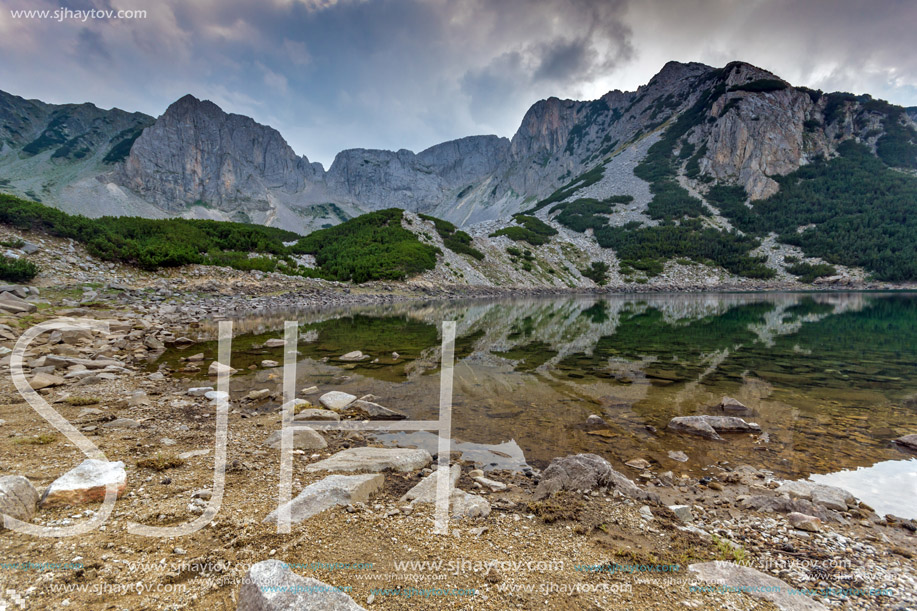 Reflection of Sinanitsa Peak in the lake, Pirin Mountain, Bulgaria