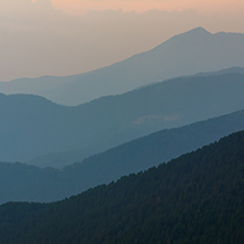 Amazing sunset of nothen part of Pirin mountain near Sinanitsa peak,  Bulgaria