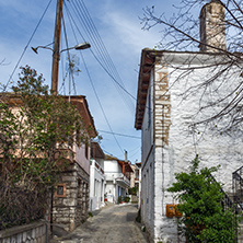 Street in the village of Theologos,Thassos island, East Macedonia and Thrace, Greece