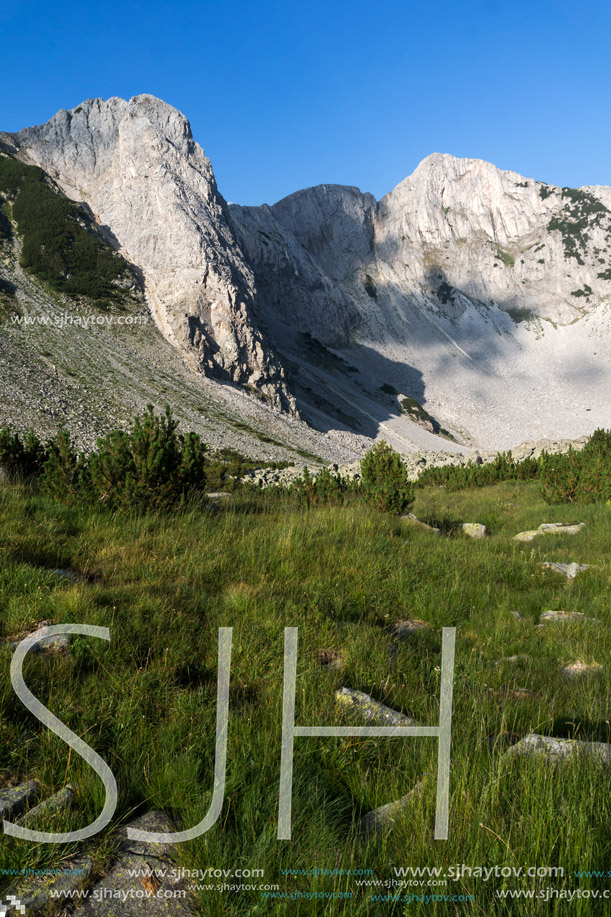 Amazing view of rocks near Sinanitsa peak, Pirin Mountain, Bulgaria