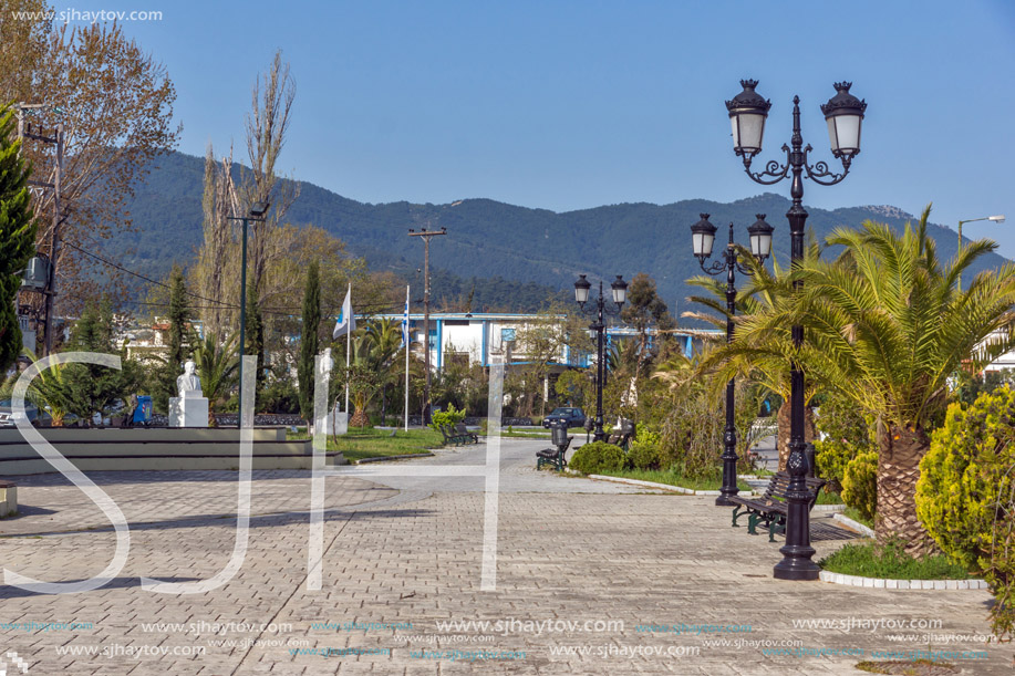 embankment of Thassos town, East Macedonia and Thrace, Greece