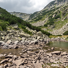 Banderitsa pass and Upper Muratovo lake, Pirin Mountain, Bulgaria