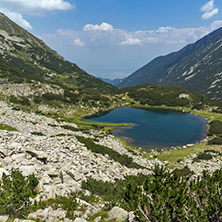 Landacape of Muratovo lake, Pirin Mountain, Bulgaria