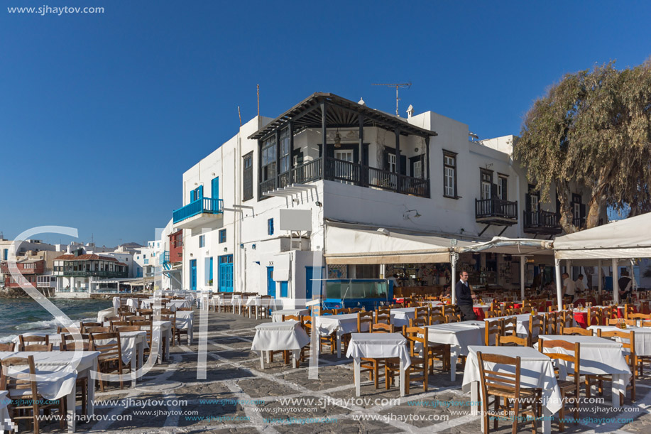 Little Venice at Mykonos, Cyclades Islands, Greece